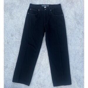 LA Gate Vintage 90’s Men’s Relax Fit Baggy Jeans Black 100% Cotton 34X32 USA